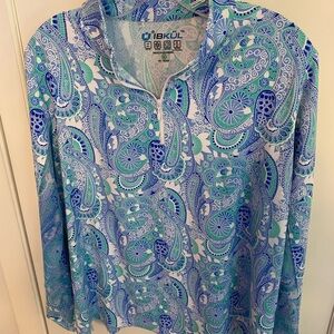 IBKUL Long Sleeve Mock Neck Top XL